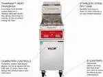 Vulcan Vulcan 1TR45CF PowerFry3 15 - 50 lb. Gas Floor Model Full Pot Fryer with Computer Controls - 70,000 BTU