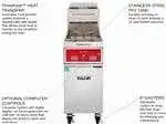 Vulcan Vulcan 1TR65DF PowerFry3 51 - 90 lb. Gas Floor Model Full Pot Fryer with Digital Controls - 80,000 BTU