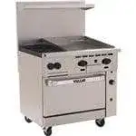 Vulcan Vulcan 36C-2B24G Restaurant Gas Range, with 2 Burners (1) 24" Griddle and Convection oven - 135,000 BTU