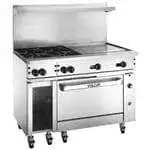 Vulcan Vulcan 48C-4B24G Restaurant Gas Range, 48" W with 4 Convection oven (1) 24" Griddle and Manual Controls, - 195,000 BTU