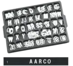 Aarco HF1.0 Letter Set