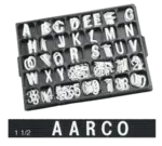 Aarco HF1.5 Letter Set