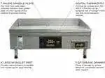 AccuTemp AccuTemp EGF2401B2450-T1 Accu-Steam™ 24.25'' Countertop Electric Griddle with Digital Controls, 240 Volts