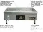 AccuTemp AccuTemp GGF1201A4850-T1 Accu-Steam™ 48.25'' Countertop Gas Griddle with Digital Controls - 85,000 BTU