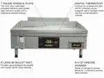 AccuTemp AccuTemp PGF1201B2450-T1 Accu-Steam™ 24.25'' Countertop Gas Griddle with Digital Controls - 50,000 BTU
