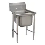 Advance Tabco Advance Tabco 9-21-20 Commercial Sink, (1) One Compartment, 18 Gauge Stainless Steel Construction with Stainless Steel Legs and without Drainboard - 29" W