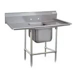 Advance Tabco Advance Tabco 94-81-20-24RL Commercial Sink, (1) One Compartment, 14 Gauge Stainless Steel Construction with Stainless Steel Legs and with 2 Drainboards - 70" W