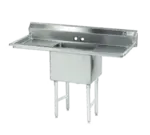 Advance Tabco Advance Tabco FC-1-3024-24RL Commercial Sink, (1) One Compartment, 16 Gauge Stainless Steel Construction with and with 2 Drainboards - 78" W