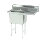 Advance Tabco Advance Tabco FC-1-3624-24R Commercial Sink, (1) One Compartment, 16 Gauge Stainless Steel Construction with and With Right-hand Drainboard - 62.5" W