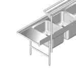 Advance Tabco K-498 Tubular Overshelf