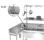 Advance Tabco K-57 Welded field joint (welded in field by others)