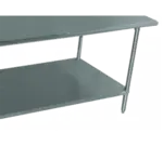 Advance Tabco KT-103 30"W x 4"D Work/Prep Table Undershelf for KTMS Table - Stainless Steel
