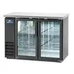 Arctic Air Arctic Air ABB48G Black 2 Glass Door Refrigerated Back Bar Storage Cabinet, 115 Volts