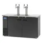 Arctic Air Arctic Air ADD60R-2 4 Taps 1/2 Barrel Draft Beer Cooler - Black, 2 Kegs Capacity, 115 Volts