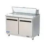 Arctic Air Arctic Air AST48R 48.25'' 2 Door Counter Height Refrigerated Sandwich / Salad Prep Table with Standard Top