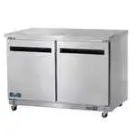 Arctic Air Arctic Air AUC48F 48.25'' 2 Door Counter Height Worktop Freezer with Side / Rear Breathing Compressor - 12.0 cu. ft.