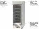 Beverage Air Beverage Air MMR23HC-1-W 27'' White 1 Section Swing Refrigerated Glass Door Merchandiser