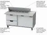 Beverage Air Beverage Air SPED60HC-12C-2 60'' 1 Door 2 Drawer Counter Height Refrigerated Sandwich / Salad Prep Table with Cutting Top