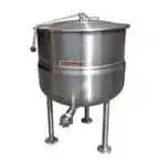 Crown Crown DL-100 Tri-Leg Base 2/3 Jacketed Stationary Direct Steam Kettle - 100 Gallon Capacity