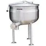 Crown Crown DL-30F Tri-Leg Base Full Jacketed Stationary Direct Steam Kettle - 30 Gallon Capacity