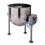 Crown Crown DL-40 Tri-Leg Base 2/3 Jacketed Stationary Direct Steam Kettle - 40 Gallon Capacity