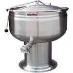 Crown Crown DP-30F Pedestal Base Full Jacketed Stationary Direct Steam Kettle - 30 Gallon Capacity