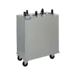 Delfield Delfield CAB2-1013 Stainless Steel Enclosed Base 2 Stack Unheated Mobile Plate Dish Dispenser for 9-1/8" to 10-1/8" Dishes