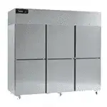 Delfield Delfield GAF3P-SH 83'' 71.0 cu. ft. Top Mounted 3 Section Solid Half Door Reach-In Freezer