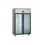 Delfield Delfield GAR2P-GH 55.22'' 46 cu. ft. Top Mounted 2 Section Glass Door Reach-In Refrigerator