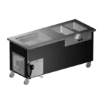 Delfield Delfield KH2CR-74-BP Shelleyglas® Combination Hot/Cold Serving Counter