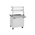 Delfield Delfield SCI-60 Shelleysteel™ 4-Pan Size Iced Cold Pan Standard Storage Base Cold Food Serving Counter