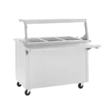 Delfield Delfield SH-3 Shelleysteel™ 3 Food Wells With Heated Storage Electric Hot Food Serving Counter with Thermostatic Controls, 120/208-230 Volts