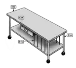 Eagle E10 Square edge table