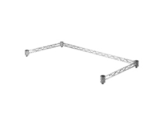 Eagle Group 3TF1836-V NSF Epoxy 36"W x 18"D Truss 3-Sided Shelving Frame for Angled Shelf/Visual Merchandising Cart