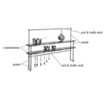 Eagle PRT2-C Pot & Ladle Rack