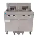 Frymaster Frymaster 21814EF (2) 60 lb. Full Frypots Electric Floor Fryer with SMART4U 3000 Controls and Built-In Filter System, 208/240 Volts