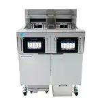 Frymaster Frymaster 3FQE30U (3) 30 lb. Full Frypots Electric Floor Fryer with SMART4U Controls and Built-In Filter System, 208-240/480 Volts