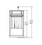 Frymaster Frymaster ESG35T 15 - 50 lb. Gas Floor Model Full Pot Fryer with Millivolt Controls - 70,000 BTU