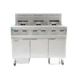 Frymaster Frymaster FPEL314CA (3) 30 lb. Full Frypots Electric Floor Fryer with SMART4U 3000 Controls and Built-In Filter System, 208-240/480 Volts