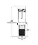 Frymaster Frymaster FPGL130C 15 - 50 lb. Gas Floor Model Full Pot Fryer with SMART4U Controls - 75,000 BTU