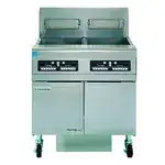 Frymaster Frymaster FPPH255 (2) 50 lb. Frypots Gas Floor Fryer with CM3.5 Controls and Built-In Filtration System, 120 Volts - 160,000 BTU