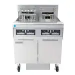 Frymaster Frymaster FPRE217 (2) 50 lb. Full Frypots Electric Floor Fryer with CM3.5 Controls and Built-In Filter System, 208/240 Volts