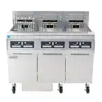 Frymaster Frymaster FPRE317 (3) 50 lb. Full Frypots Electric Floor Fryer with CM3.5 Controls and Built-In Filter System, 208/240 Volts