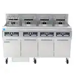 Frymaster Frymaster FPRE414TC (4) 50 lb. Full Frypots Electric Floor Fryer with CM3.5 Controls and Built-In Filter System, 208/240 Volts