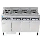 Frymaster Frymaster FPRE417 (4) 50 lb. Full Frypots Electric Floor Fryer with CM3.5 Controls and Built-In Filter System, 208-240 Volts