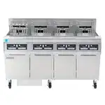 Frymaster Frymaster FPRE417TC (4) 50 lb. Full Frypots Electric Floor Fryer with CM3.5 Controls and Built-In Filter System, 208/240 Volts