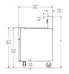 Frymaster Frymaster GF40 15 - 50 lb. Gas Floor Model Full Pot Fryer with Millivolt Controls - 122,000 BTU