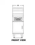 Frymaster Frymaster HD150G Decathlon HD 15 - 50 lb. Gas Floor Model Full Pot Fryer with Thermatron Controls - 100,000 BTU