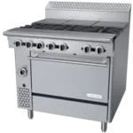 Garland US Range Garland US Range
C36-15R
Commercial Range,
36" W
with
and
-