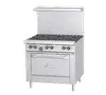 Garland US Range Garland/US Range G36-2G24T Restaurant Gas Range, with 4 Burners (1) 12" Griddle and Modular Base - 102,000 BTU